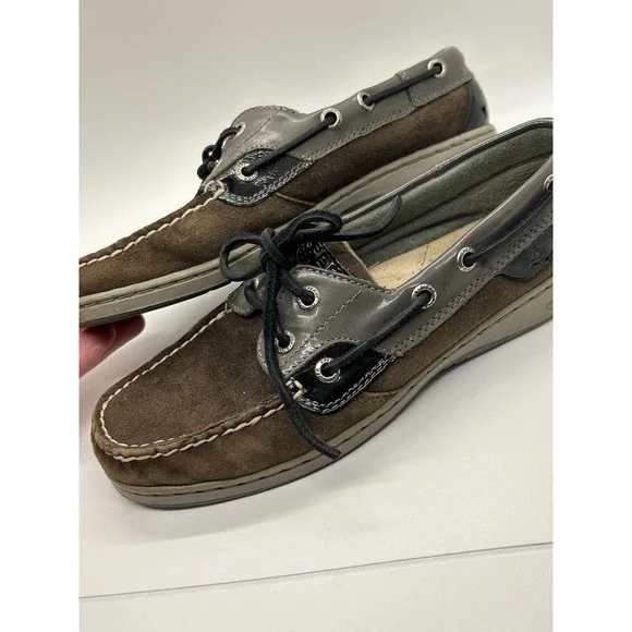 Sperry Brown Boat Shoe Size 6M Leather Upper - Picture 3 of 6